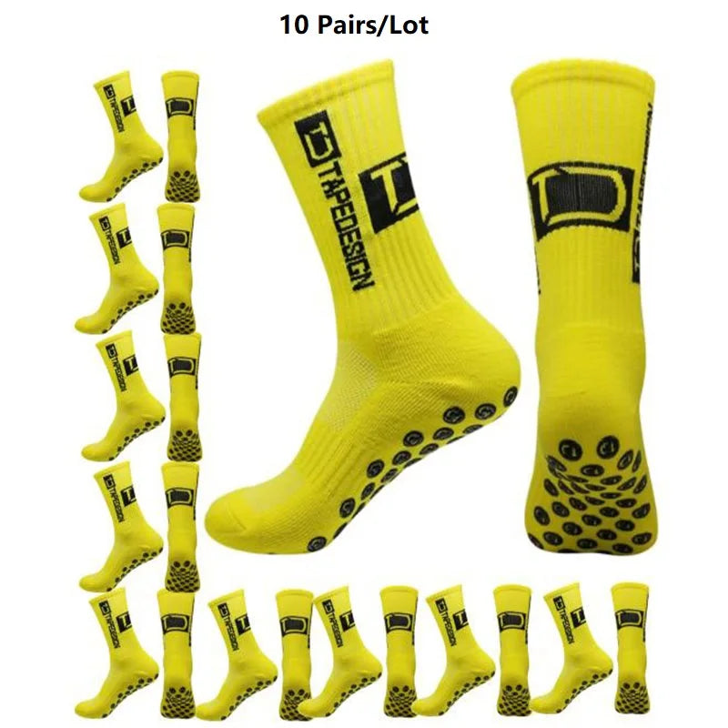 1/4/10/20 pair of football socks men's sports socks mid-calf socks silicone non-slip dot socks basketball yoga socks for women
