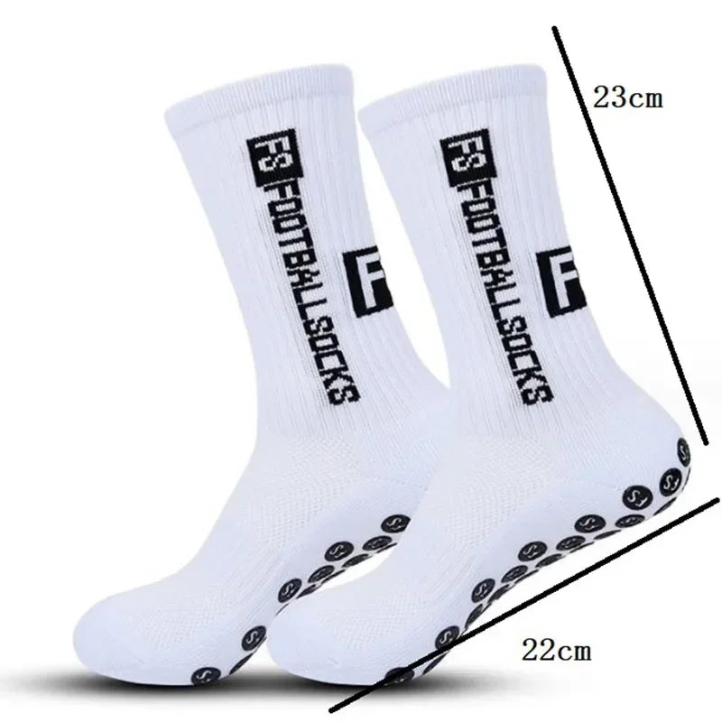 Professional Anti-slip Football Socks Men Women Non-slip Soccer Basketball Tennis Sport Socks Grip Cycling Riding Socks 1 Pair