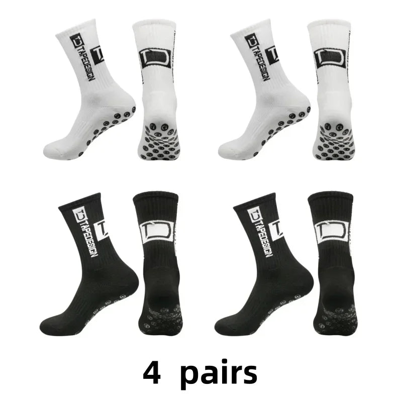 1/4/10/20 pair of football socks men's sports socks mid-calf socks silicone non-slip dot socks basketball yoga socks for women