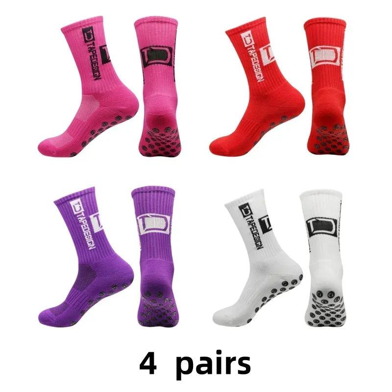 1/4/10/20 pair of football socks men's sports socks mid-calf socks silicone non-slip dot socks basketball yoga socks for women