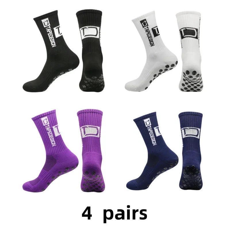 1/4/10/20 pair of football socks men's sports socks mid-calf socks silicone non-slip dot socks basketball yoga socks for women
