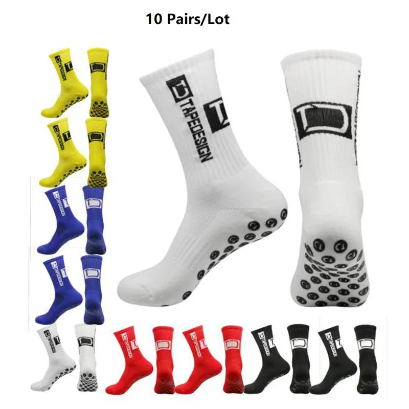 1/4/10/20 pair of football socks men's sports socks mid-calf socks silicone non-slip dot socks basketball yoga socks for women