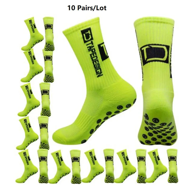 1/4/10/20 pair of football socks men's sports socks mid-calf socks silicone non-slip dot socks basketball yoga socks for women