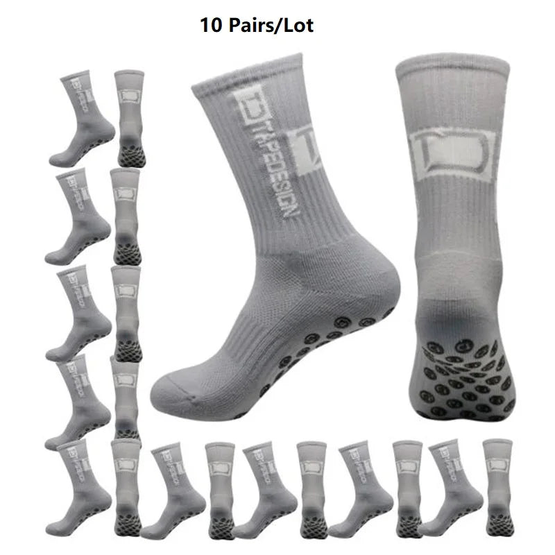 1/4/10/20 pair of football socks men's sports socks mid-calf socks silicone non-slip dot socks basketball yoga socks for women